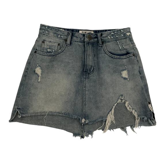 One Teaspoon Denim 2020 Mini Skirt - Size 26 - Picture 1 of 9